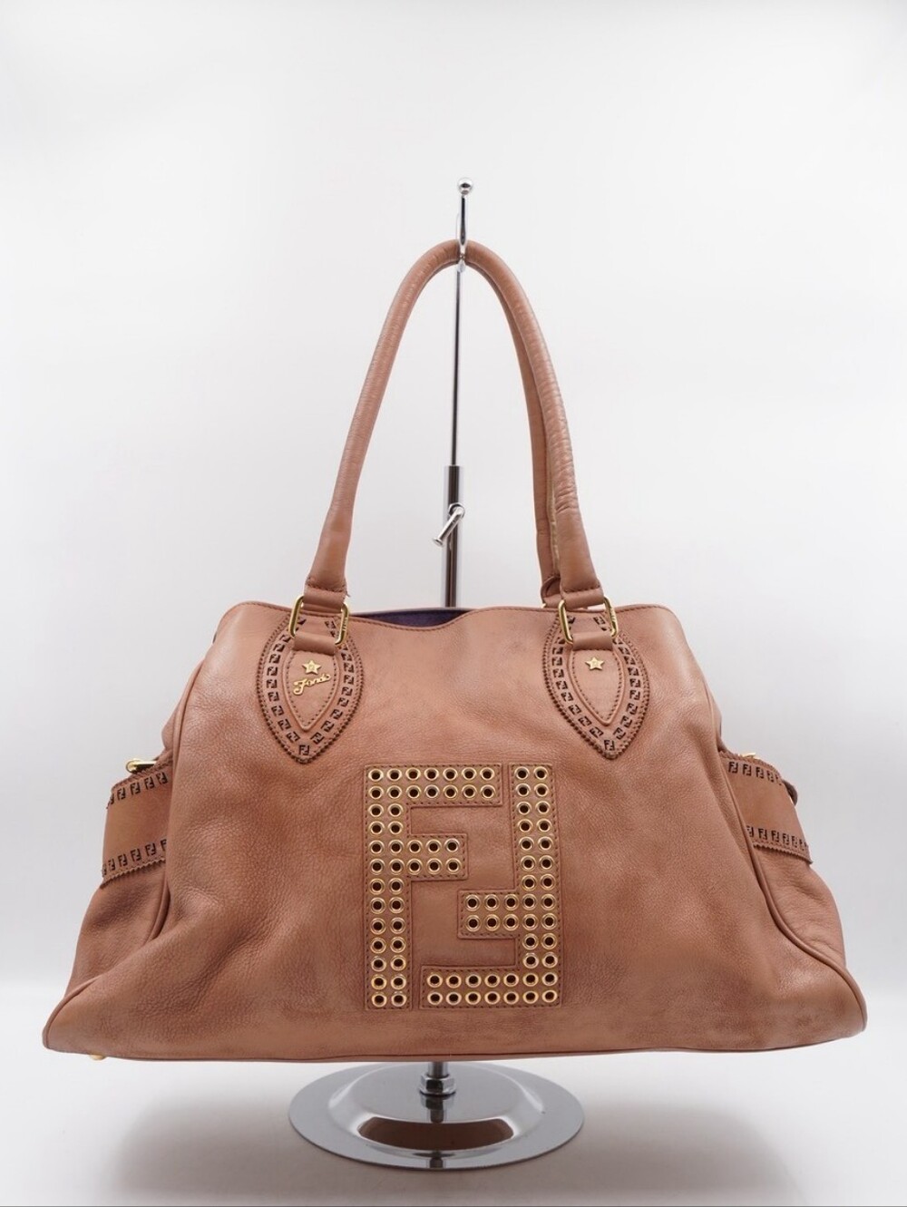 CO61 💟 Fendi Etnico Zucca Nubuck Tote Bag